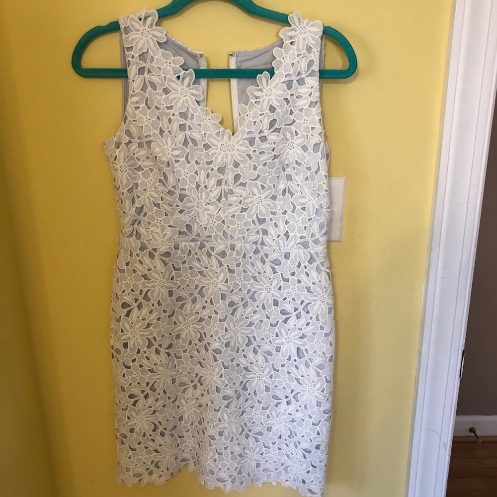 loft professional white dress 00P